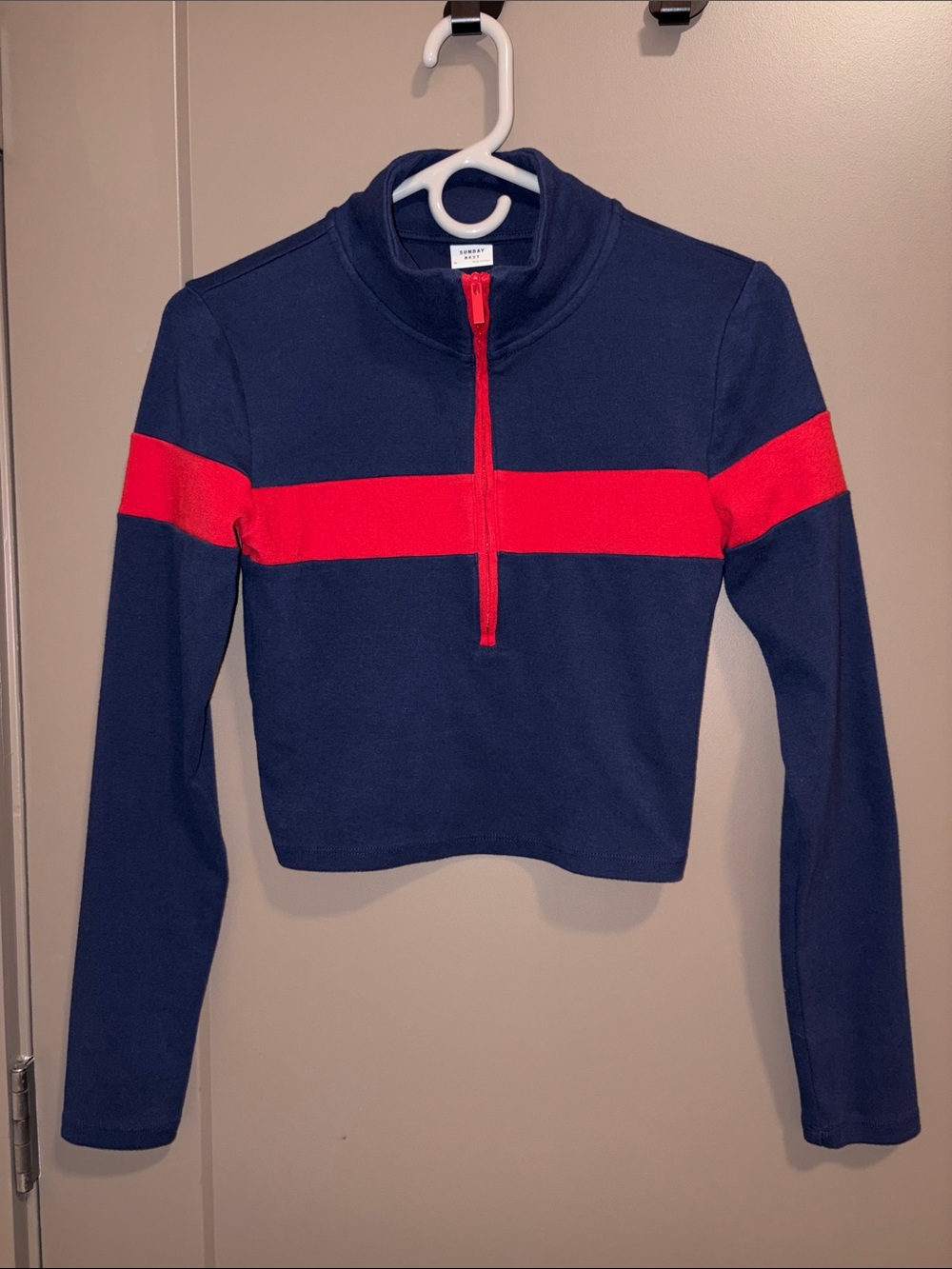 Sunday Best Cropped Quarter Zip Pullover